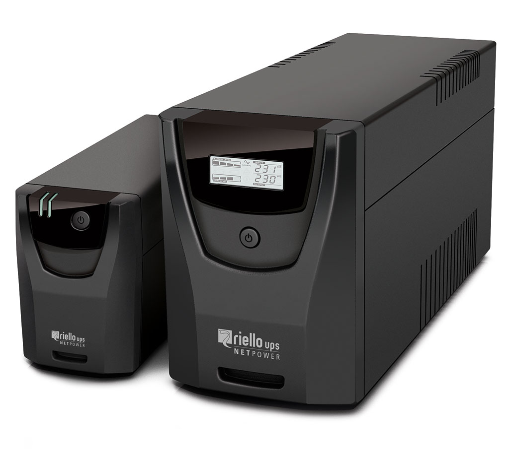 ÷ Sai riello net power - npw 1000de va / 600w - 10` line interactive 4 x shucko