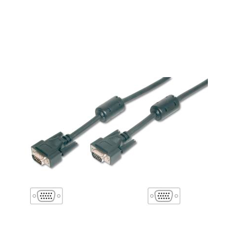 ÷ Cable svga equip 3coax macho - macho 10m con ferritas 118814