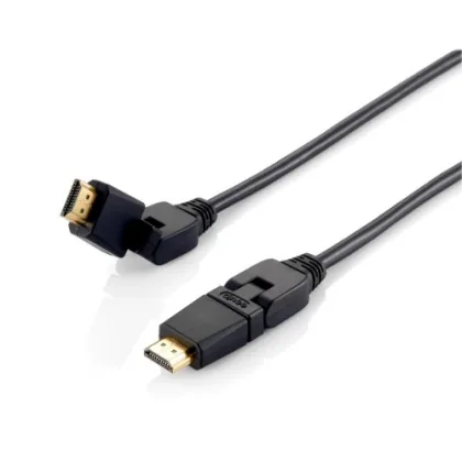 Equip ÷ HDMI 2.0 high speed con ethernet 1m conector pivotante 180? 119361 – HDMI