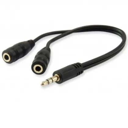 Equip audio mini jack 3.5mm macho a 2 jack 3.5mm hembra