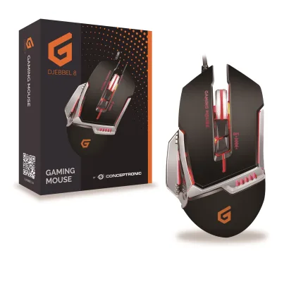 Conceptron ÷ Mouse conceptronic gaming djebbel02b USB alta sensibilidad sensor 4000dpi botones…