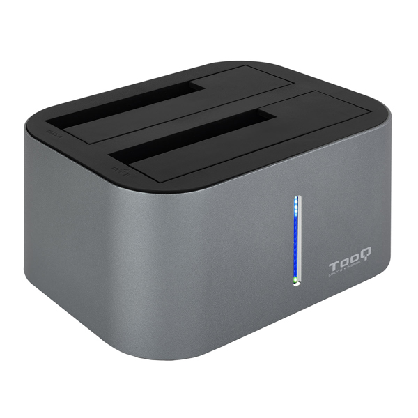 ÷ Docking station tooq tqds-802dw 2,5\"/3,5\" sata usb 3.1 funcion clonaci?n gris