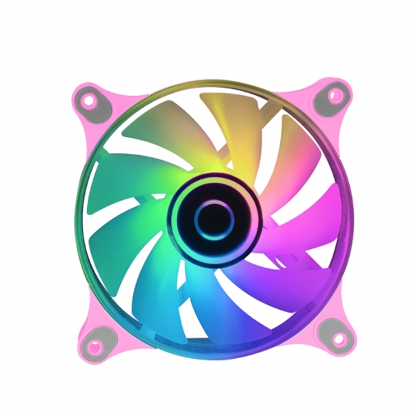 ÷ Ventilador interno mars gaming mf-3d pink 12x12cm argb efecto espejo infinito