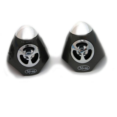 ÷ Altavoces 2.0 3free spk100w 2w+2w negro alimentacion por usb