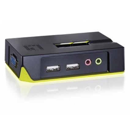 ÷ Conmutador automatico sobremesa level one v/t/m 1a2 cpus usb con audio cables incluidos