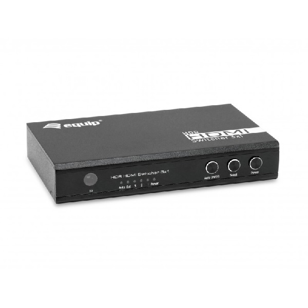 ÷ Switch hdmi 2.0 4k 3x1 alimentacion por usb equip