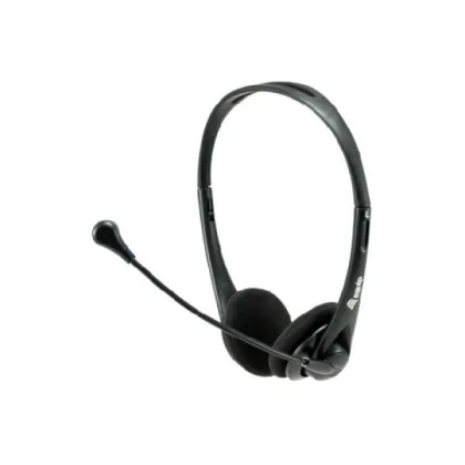 Equip ÷ Headset life conexion jack 3.5mm microfono flexible control de volumen y mute color negro