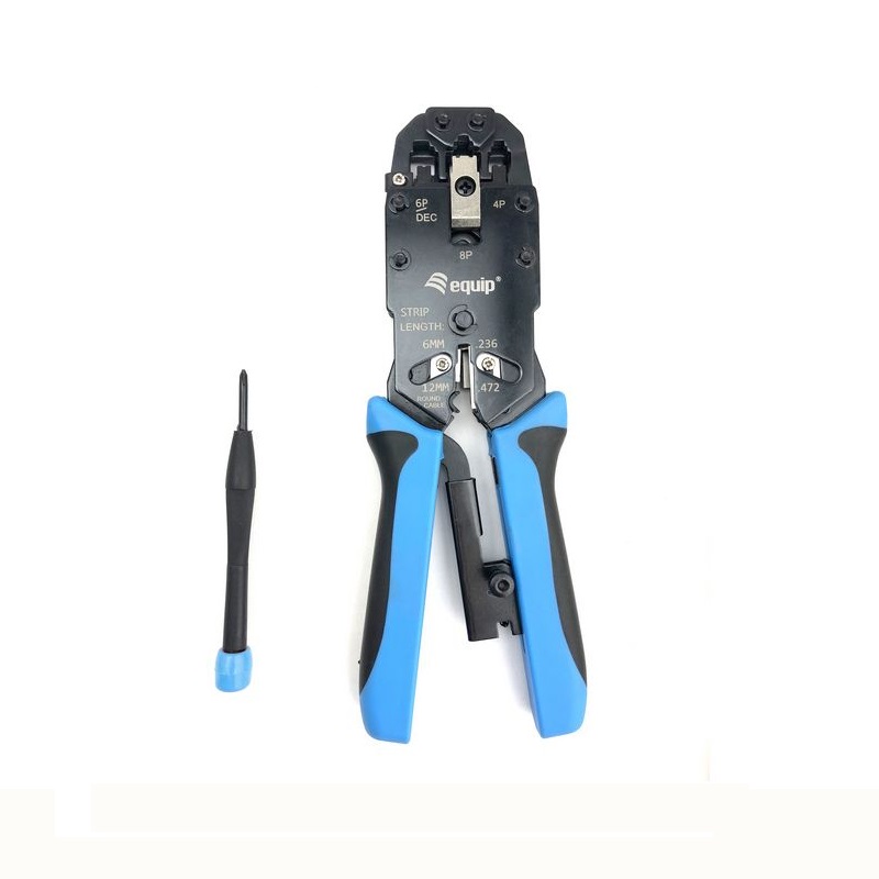 ÷ Crimpadora profesional rj11-rj12-rj45 equip 129409