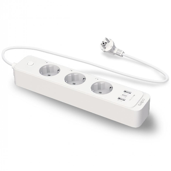 ÷ Regleta alimentacion de enchufes inteligentes wifi tp-link tapo p300 3 enchufes y 2 puertos usb 3.0