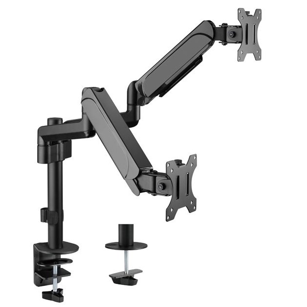 ÷ Soporte de mesa equip 650133 para 2 pantallas 17\" - 32\" muelle de gas equip