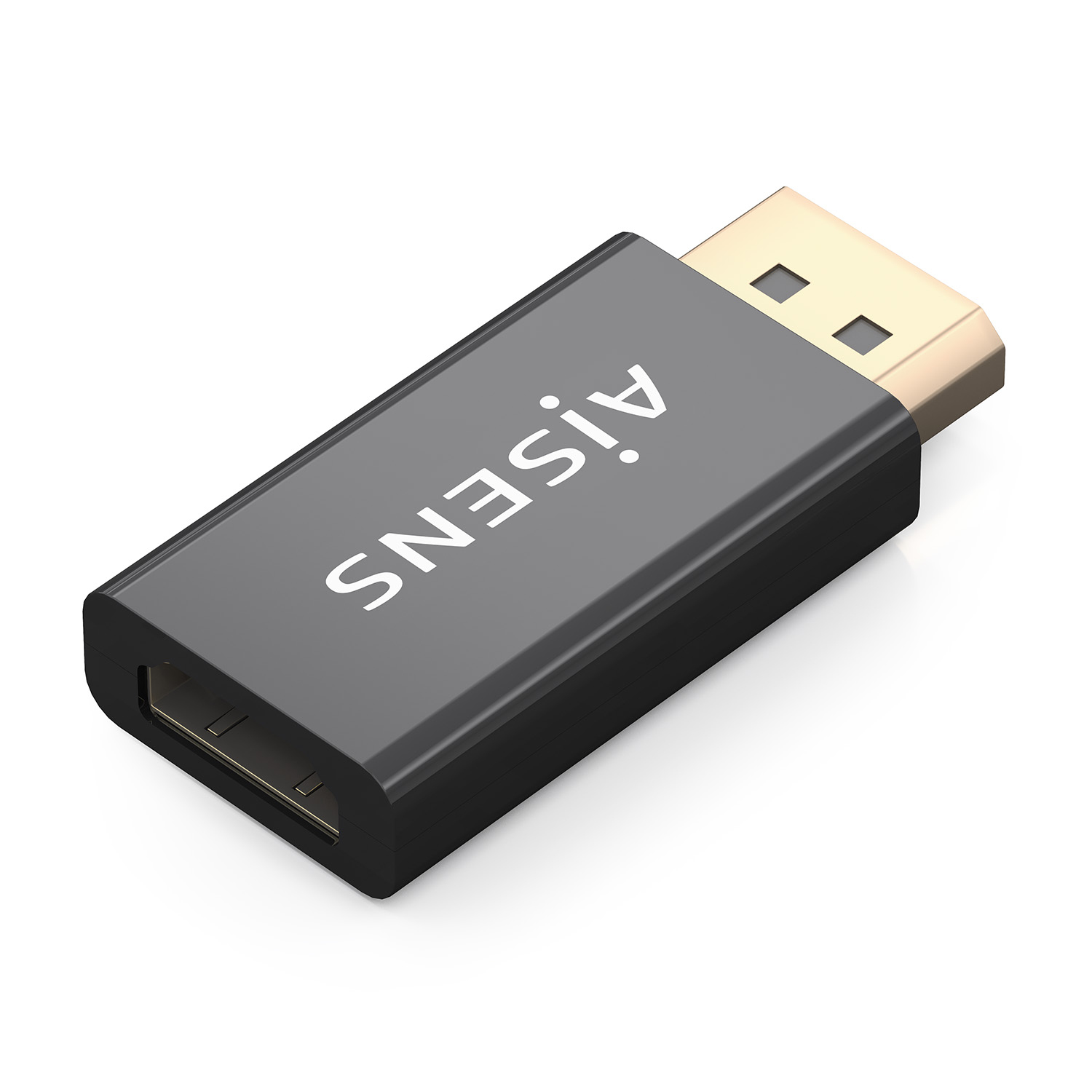 AISENS - CONVERSOR DISPLAYPORT A HDMI 4K@60HZ, DP/M-HDMI/H, NEGRO