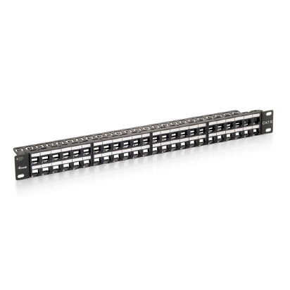 Equip ÷ Patch panel vacio utp cat.6 48 puertos keystone slim 1u
