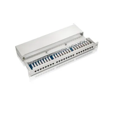 Equip ÷ Patch panel 16 puertos categoria 5e apantallado (ral7035)