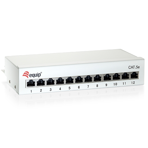 ÷ Patch panel de sobremesa cat 6 apantallado 12 puertos color blanco