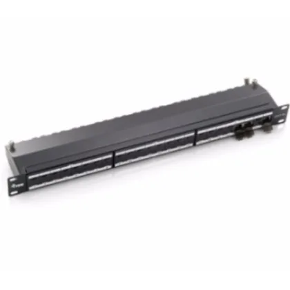 Equip ÷ Patch panel 24 puertos categoria 6a apantallado premium color gris