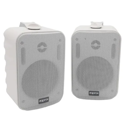 Approx ÷ Altavoces 2.0 autoamplificados 15w por canal con soporte para colgar especificos…