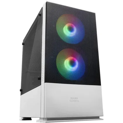 Mars Gamin ÷ Caja microatx gaming mars gaming mcz white