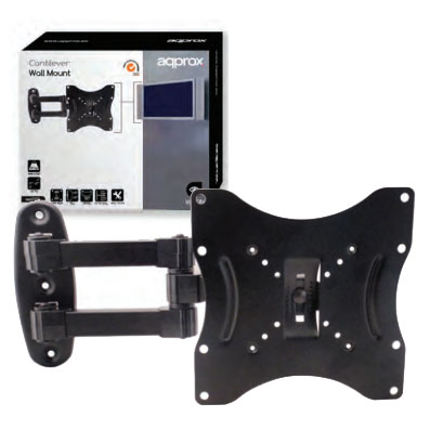 ÷ Soporte de pared orientable approx para pantalla de 17\" - 37\" articulado max. vesa 200x200 hasta 30k
