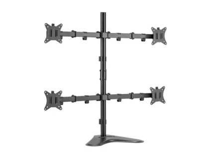 Equip ÷ Soporte de mesa con base 650127 para 4 pantallas 17\"-32\" doble brazo articulado…