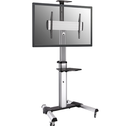 ÷ Soporte de suelo con ruedas equip para pantalla de 37\" - 70\" fijo rotacion 90º de aluminio max. ves