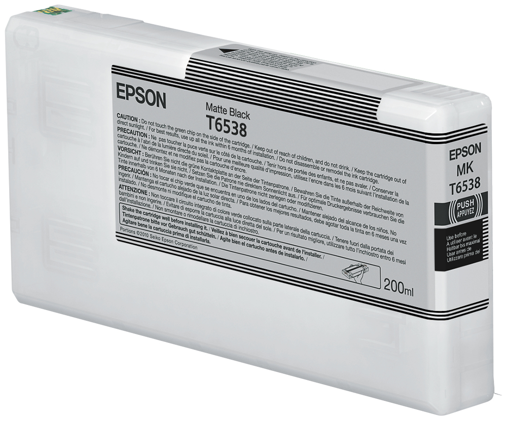 ÷ Tinta original epson t6538 negro mate c13t653800 200ml