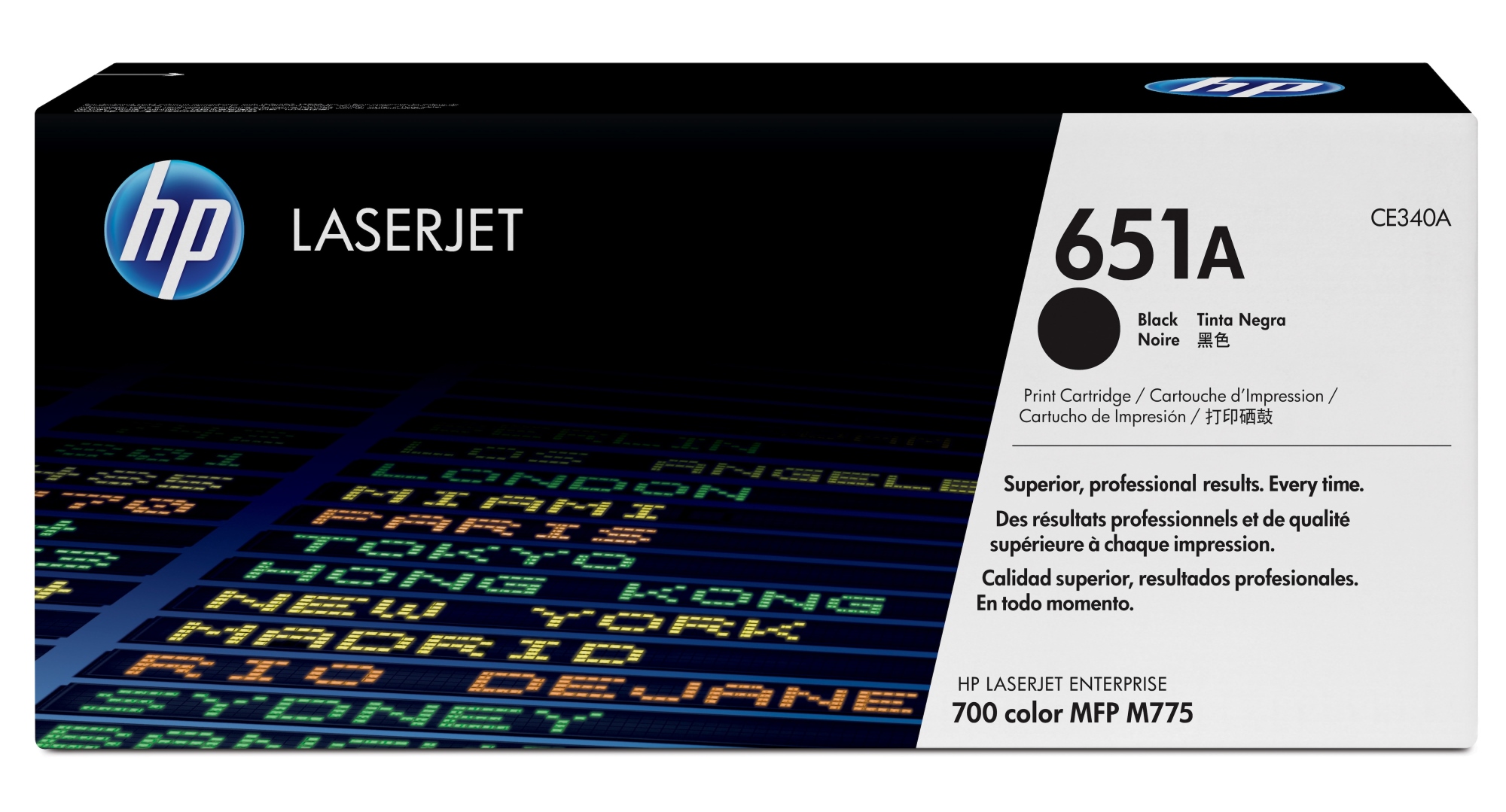 ÷ Tóner original hp ce340ah negro 651a 13.500 páginas