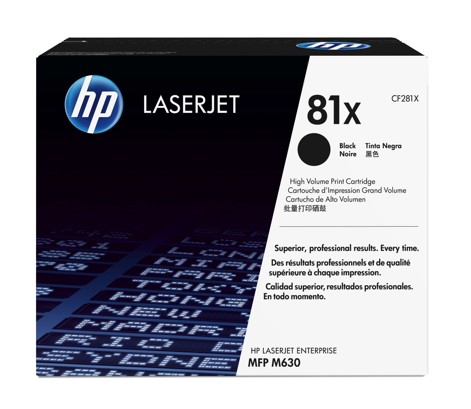 ÷ Tóner original hp cf281x negro 81x 25.000 páginas