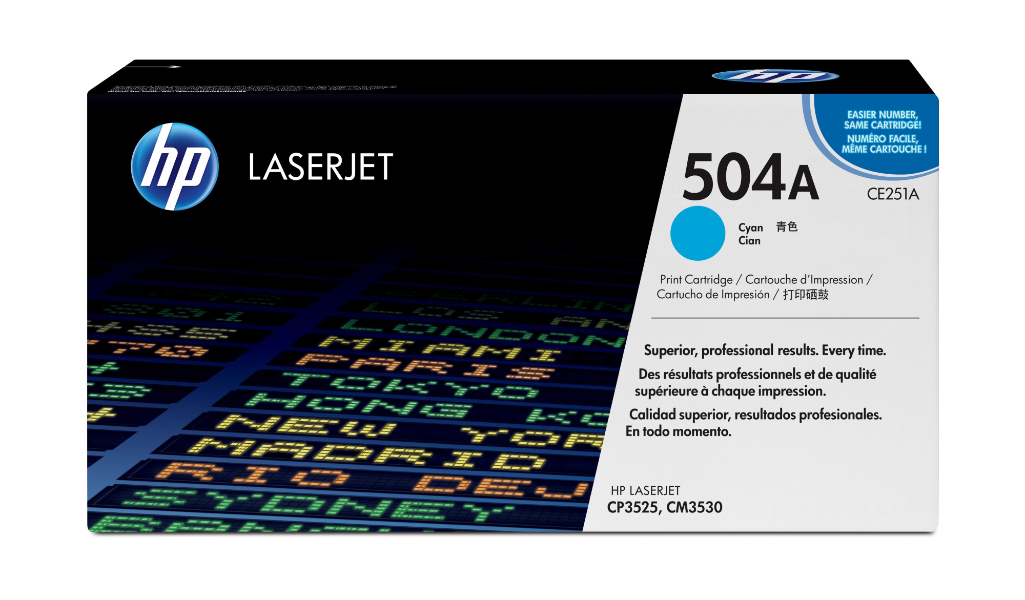 ÷ Tóner original hp ce251a cian 504a 7.000 páginas