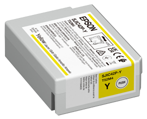 ÷ Tinta original epson sjic42p-y amarillo c13t52m440 50ml
