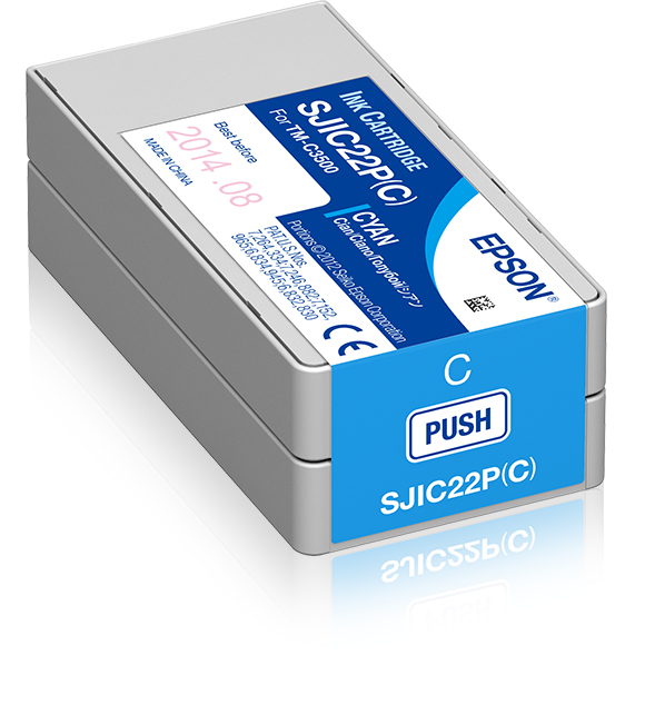 ÷ Tinta original epson sjic22p cian 32.5ml