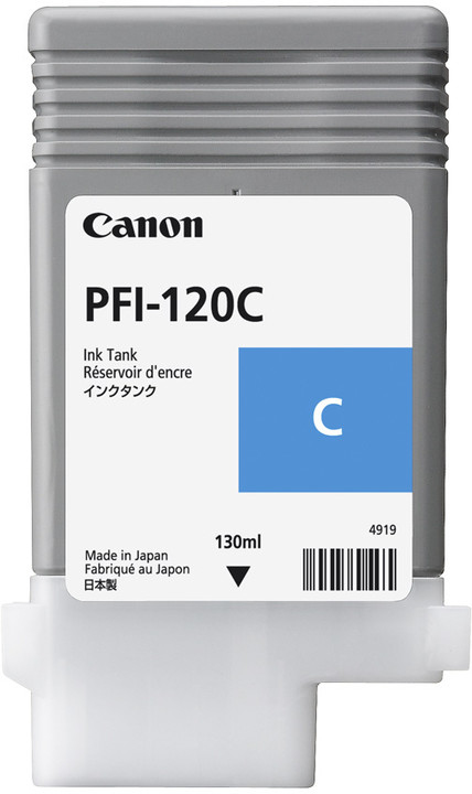 ÷ Tinta original canon pfi-120c cian 130ml