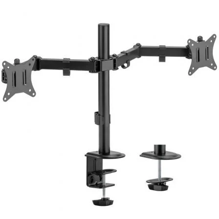 Aisens Soporte de Mesa para 2 Monitores o Tv DT32TSR-149/ Giratorio/ Inclinable/ hasta 9kg